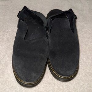 Dr.Martens Suede Slingback Mules Adjustable strap